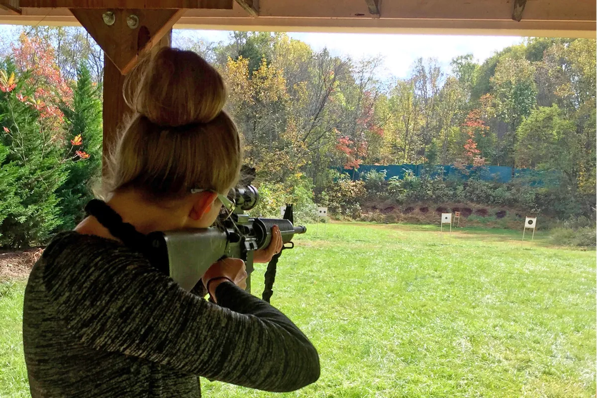 Target shooting at the Rifle & Pistol Range